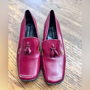 5.5 size Sesto Meucci leather loafers barely worn